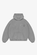 CRYSTALAND BASIC SILVER GREY HOODIE - obrazek 4