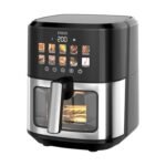 Frytkownica beztłuszczowa z okienkiem Noveen AF780 X-Line, 1700 W, 6,5 l, czarna