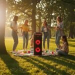 Głośnik imprezowy Blaupunkt PS1.1BD, 1000 W, funkcja karaoke, 2 mikrofony, czarny