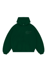 CRYSTALAND BASIC FOREST GREEN HOODIE - obrazek 2