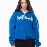 CRYSTALAND CORNFLOWER ZIP UP HOODIE