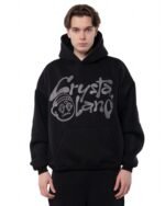 CRYSTALAND BLACK HOODIE - obrazek 9