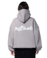 CRYSTALAND SILVER GREY HOODIE - obrazek 3