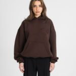 CRYSTALAND BASIC DARK CHOCOLATE HOODIE