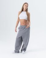 CRYSTALAND SILVER GREY SWEATPANTS - obrazek 3