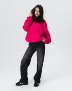 CRYSTALAND ESSENTIAL HOT PINK HOODIE - obrazek 2