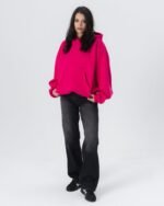 CRYSTALAND ESSENTIAL HOT PINK HOODIE - obrazek 5
