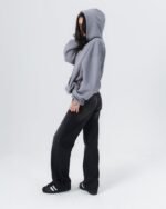 CRYSTALAND ESSENTIAL SILVER GREY HOODIE - obrazek 5