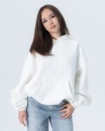 CRYSTALAND ESSENTIAL ECRU HOODIE