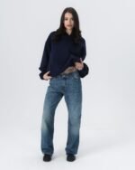 CRYSTALAND ESSENTIAL DARK NAVY HOODIE - obrazek 5