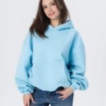 CRYSTALAND ESSENTIAL BABY BLUE HOODIE