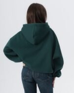 CRYSTALAND ESSENTIAL FOREST GREEN HOODIE - obrazek 4