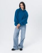 CRYSTALAND ESSENTIAL PETROL HOODIE - obrazek 4