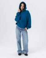 CRYSTALAND ESSENTIAL PETROL HOODIE - obrazek 2