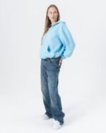CRYSTALAND ESSENTIAL BABY BLUE ZIP HOODIE - obrazek 4