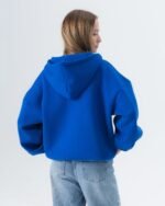 CRYSTALAND ESSENTIAL CORNFLOWER ZIP HOODIE - obrazek 5