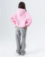 CRYSTALAND BASIC BABY PINK HOODIE - obrazek 3