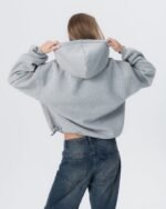 CRYSTALAND ESSENTIAL GREY HOODIE - obrazek 6
