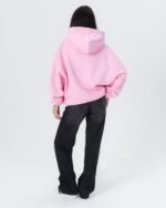 CRYSTALAND ESSENTIAL BABY PINK HOODIE - obrazek 5