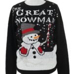 Sweter czarny świąteczny