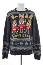 Sweter świąteczny szary