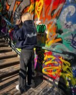 CRYSTALAND DARK NAVY HOODIE - obrazek 6