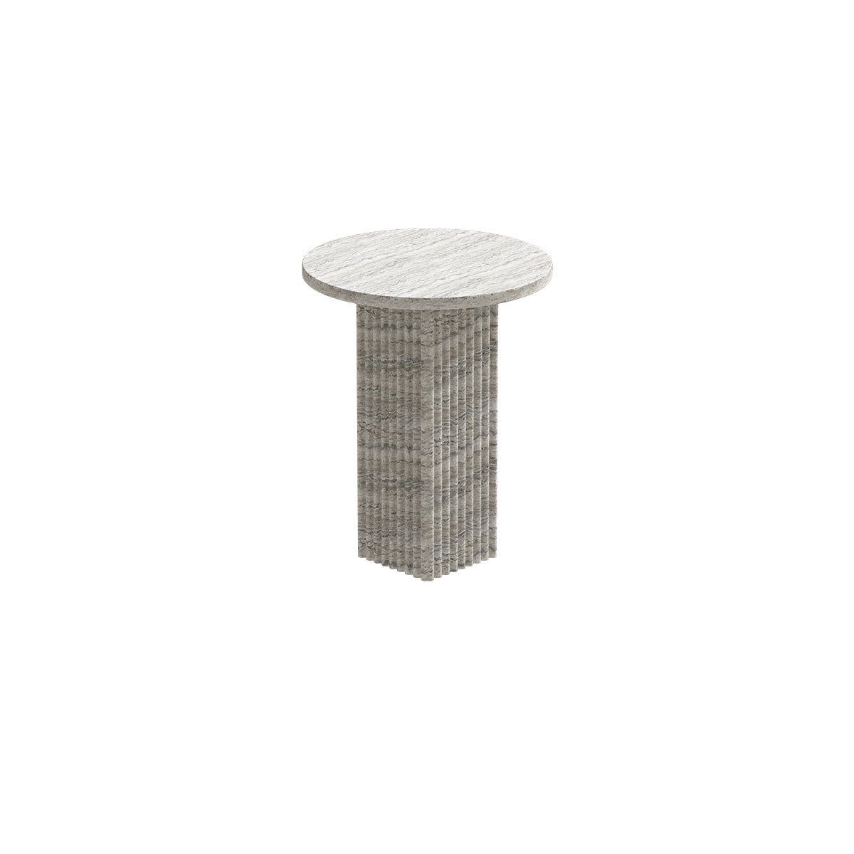 Soho_Side_Table-O40cm-Silver_Travertine-NORR11 Soho - obrazek 1